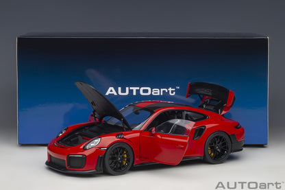 AUTOart 1:18 Porsche 911 (991.2) GT2 RS Weissach Package (Guards Red) 78173