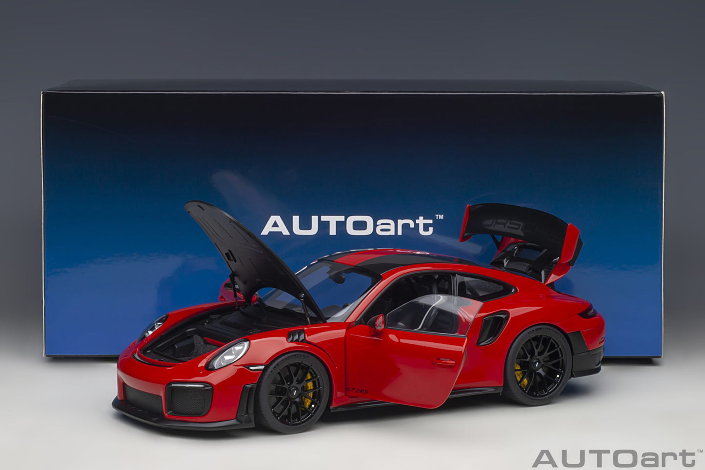 AUTOart 1:18 Porsche 911 (991.2) GT2 RS Weissach Package (Guards Red) 78173