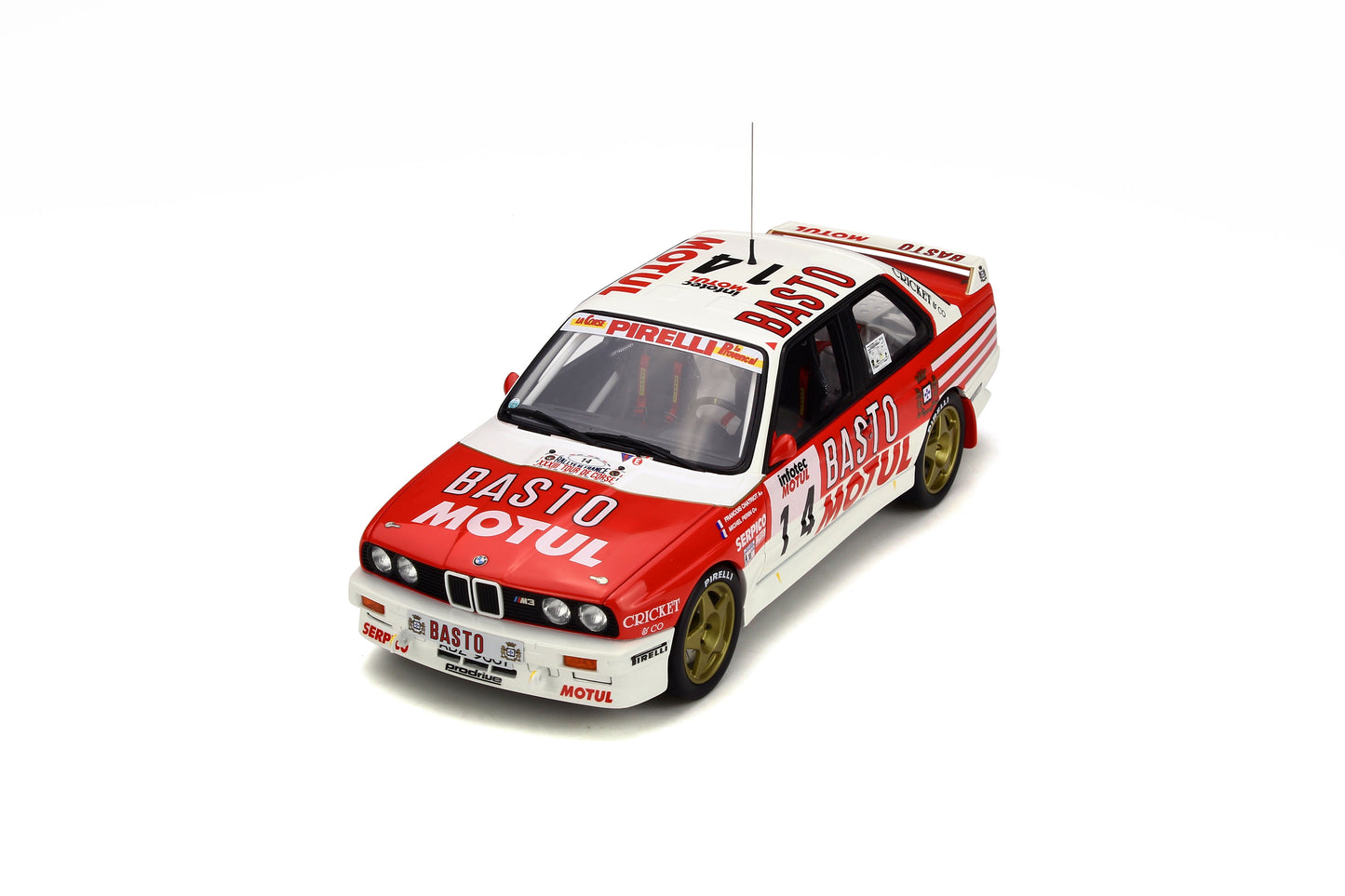 OTTO 1:18 BMW M3 E30 car #14 Tour de Corse 1989 Resin Model Car OT669