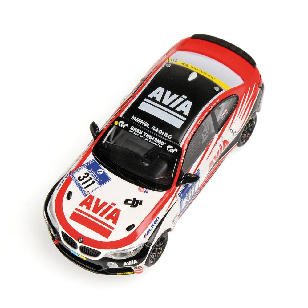 Minichamps 1:43 BMW M235I Racing Mathol Racing E.V. Avia Racing Schwerfeld/Duve/Serrano/Baecker #311 24H Nurburgring 2015 437152511