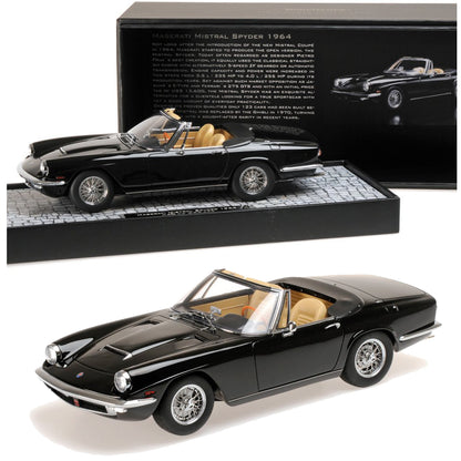 Minichamps 1:18 Maserati Mistral Spyder 1964 Black 107123430
