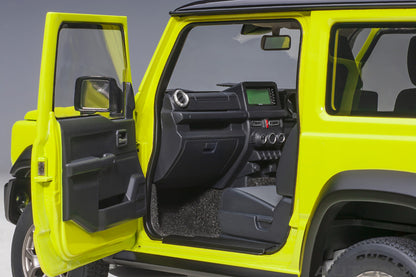AUTOart 1:18 Suzuki Jimny Sierra (JB74) (Kinetic Yellow with Black roof) 78506