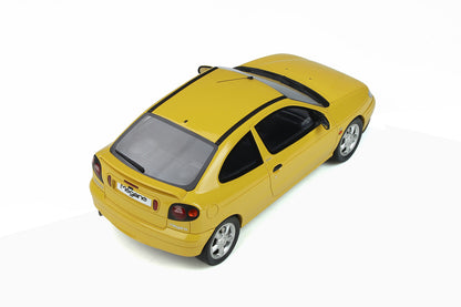 OTTO 1:18 1999 Renault Megane Mk1 Coupe 2.0 16V Sunflower Yellow OT343