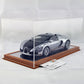 YOMA Display Case Showcase Clear Cover and Mirror Brown Base DB32LMBR