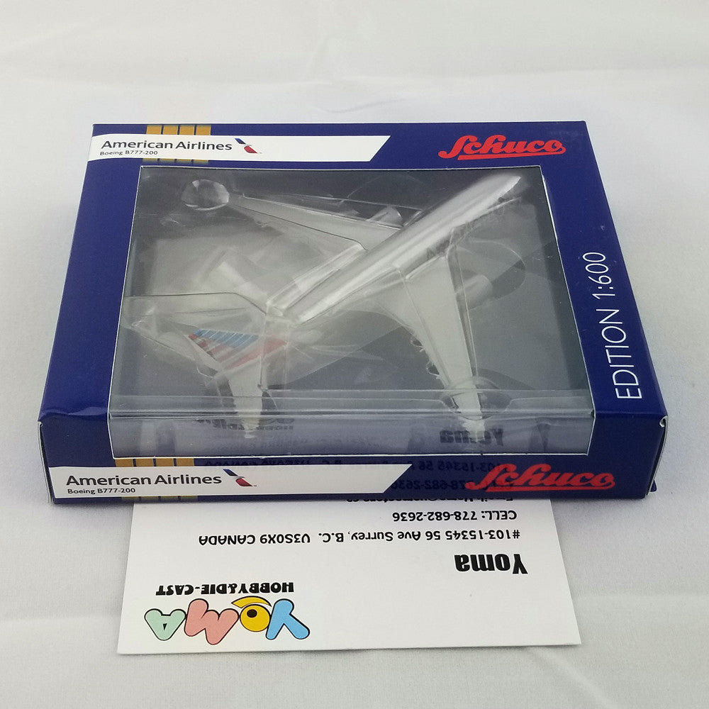 Schuco 1:600 Boeing B777-200 American Airlines 403551654
