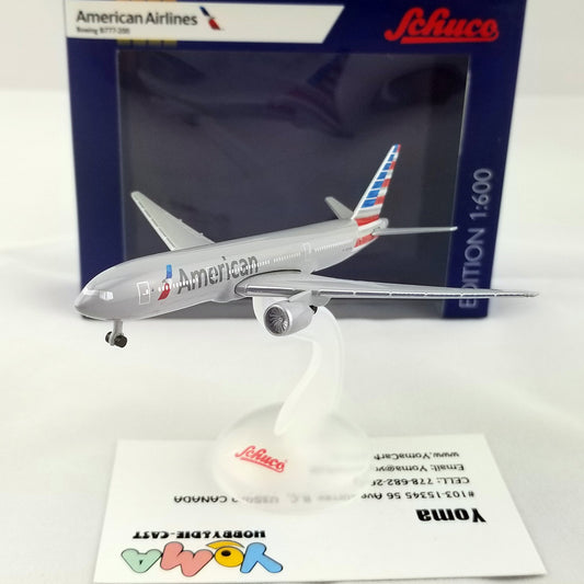 Schuco 1:600 Boeing B777-200 American Airlines 403551654