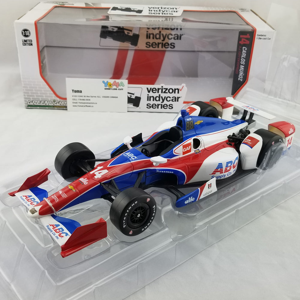 GreenLight 1:18 2017 Indycar Series #14 Carlos Munoz / A. J. Foyt Enterprises, ABC Supply 11009