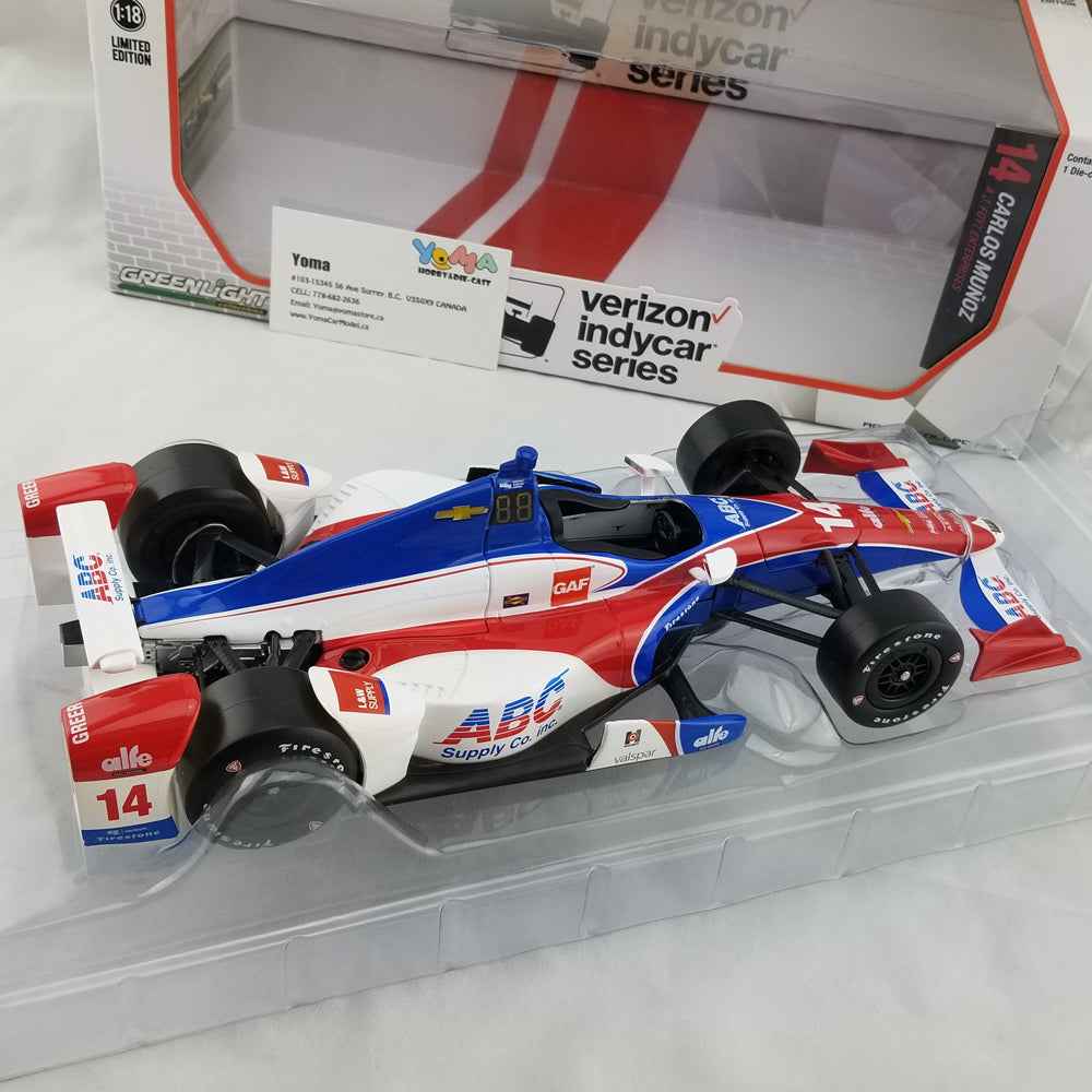 GreenLight 1:18 2017 Indycar Series #14 Carlos Munoz / A. J. Foyt Enterprises, ABC Supply 11009