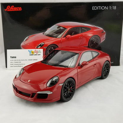 Schuco 1:18 Porsche 911 Carrera GTS Coupe Red 450039000