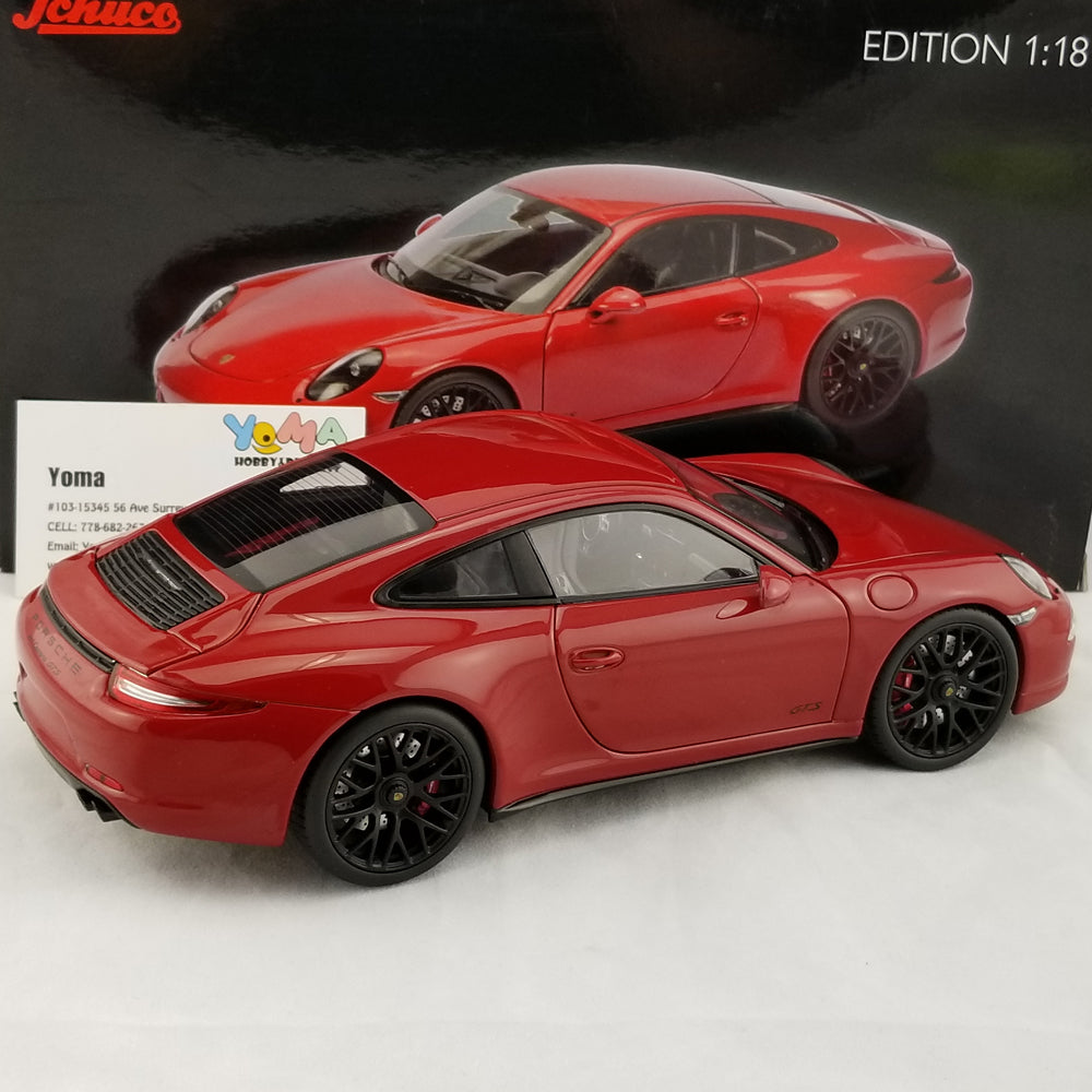 Schuco 1:18 Porsche 911 Carrera GTS Coupe Red 450039000 – YomaCarModel