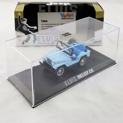 GreenLight 1:43 Elvis Presley (1935-77) - 1963 Jeep CJ-5 - Sierra Blue 86310