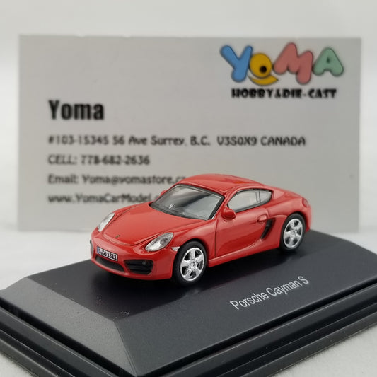 Schuco 1:87 Porsche Cayman S (981) Red 452610900