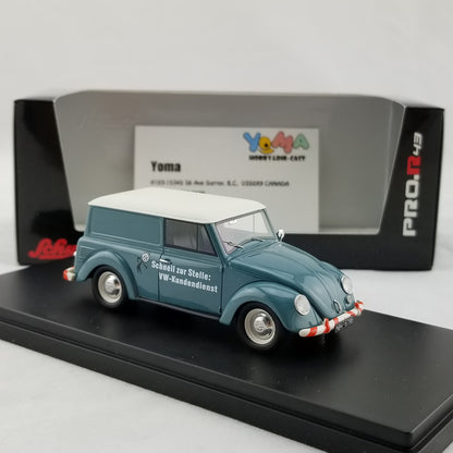 Schuco 1:43 Volkswagen  Beetle (Käfer) small vehicle Volkswagen kombi Service blue 450900900