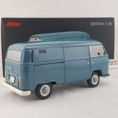 Schuco 1:18 Volkswagen T2a Edition 50 Jahre VW T2 1967-2017 box van blue 450019700