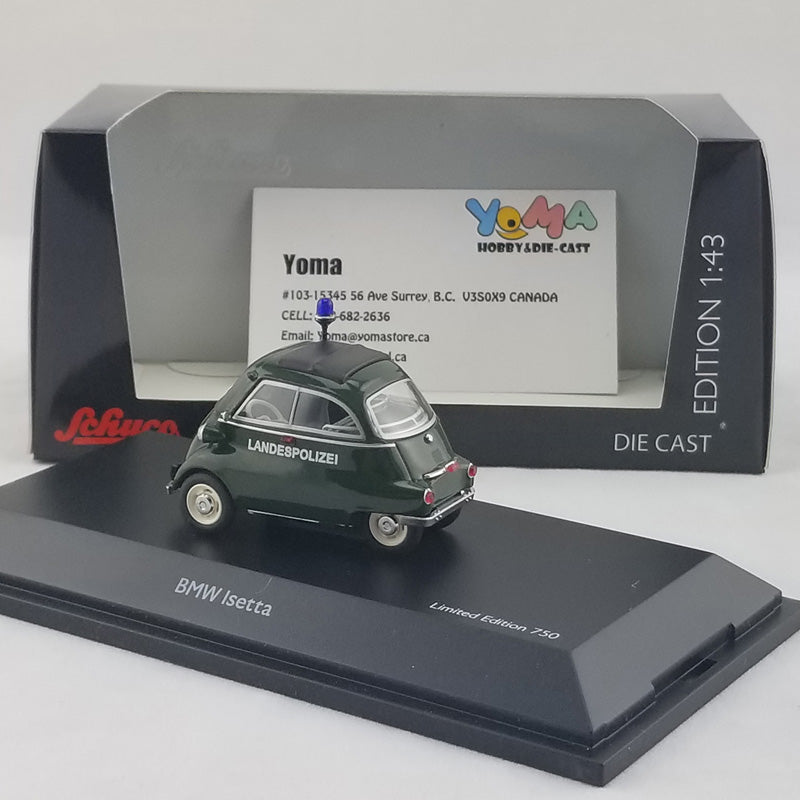 Schuco 1:43 BMW Isetta Landespolizei Country Police 450211700