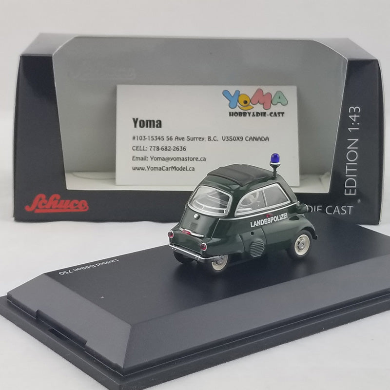 Schuco 1:43 BMW Isetta Landespolizei Country Police 450211700