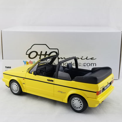 OTTO 1:18 Volkswagen Golf Cabriolet Young Line 1981 Yellow OT693