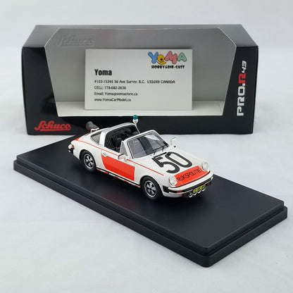 Schuco 1:43 Porsche 911 Targa National police 450891400