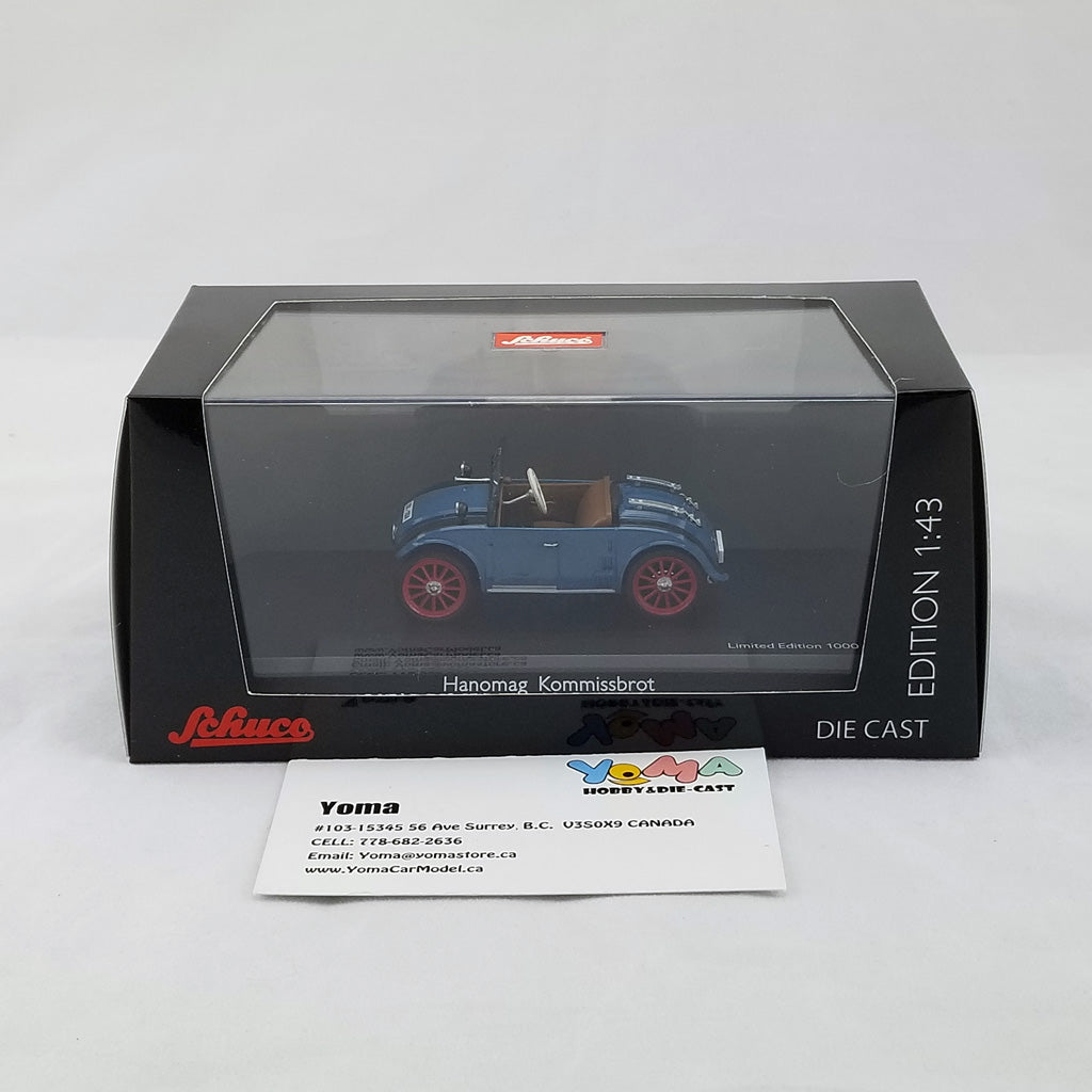 Schuco 1:43 Hanomag Kommissbrot Cabriolet blue 450295900