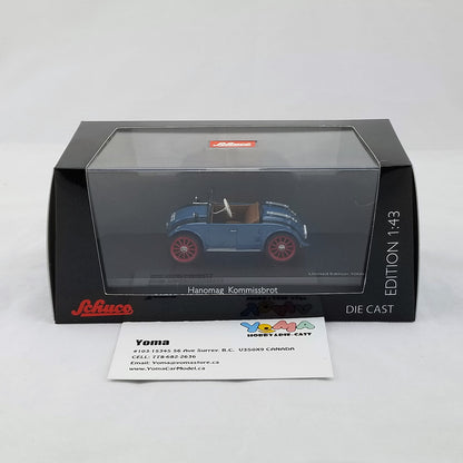Schuco 1:43 Hanomag Kommissbrot Cabriolet blue 450295900