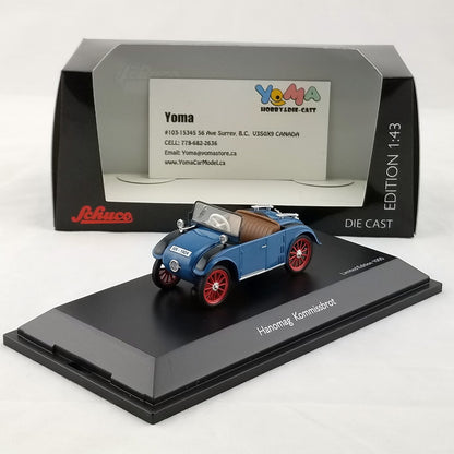 Schuco 1:43 Hanomag Kommissbrot Cabriolet blue 450295900