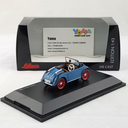 Schuco 1:43 Hanomag Kommissbrot Cabriolet blue 450295900