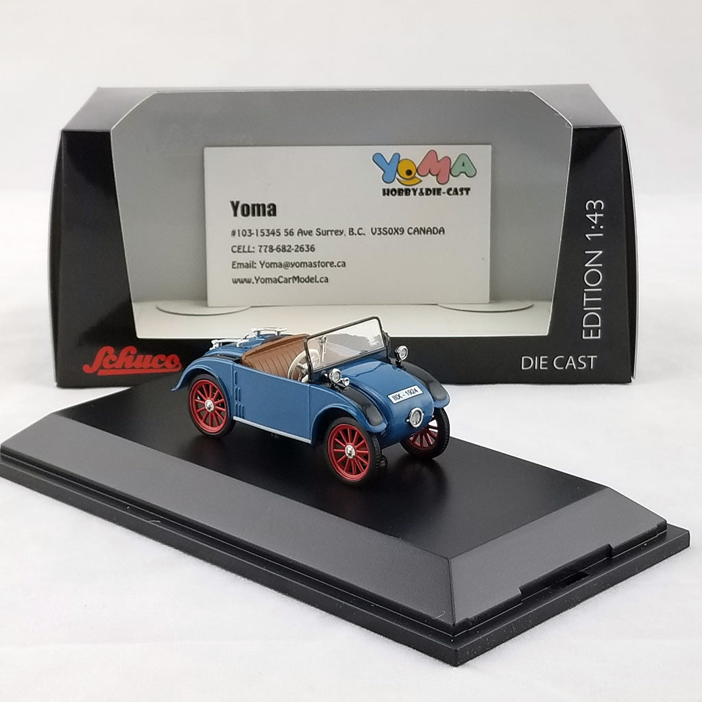 Schuco 1:43 Hanomag Kommissbrot Cabriolet blue 450295900