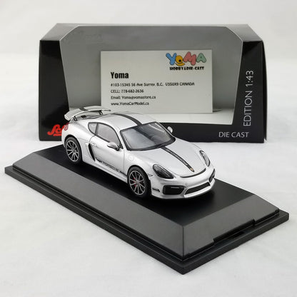 Schuco 1:43 Porsche Cayman GT4 Silver 450759300