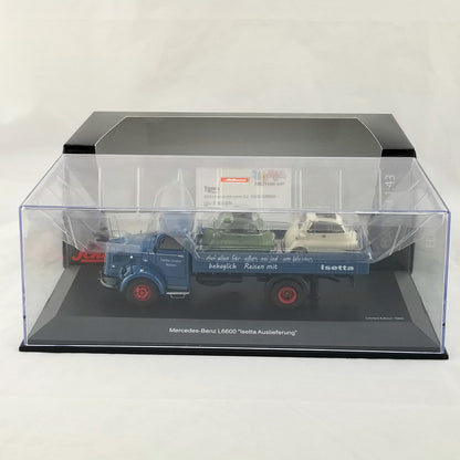 Schuco 1:43 Mercedes Benz L6600 pick up with 2x BMW Isetta Isetta Auslieferung 450304800