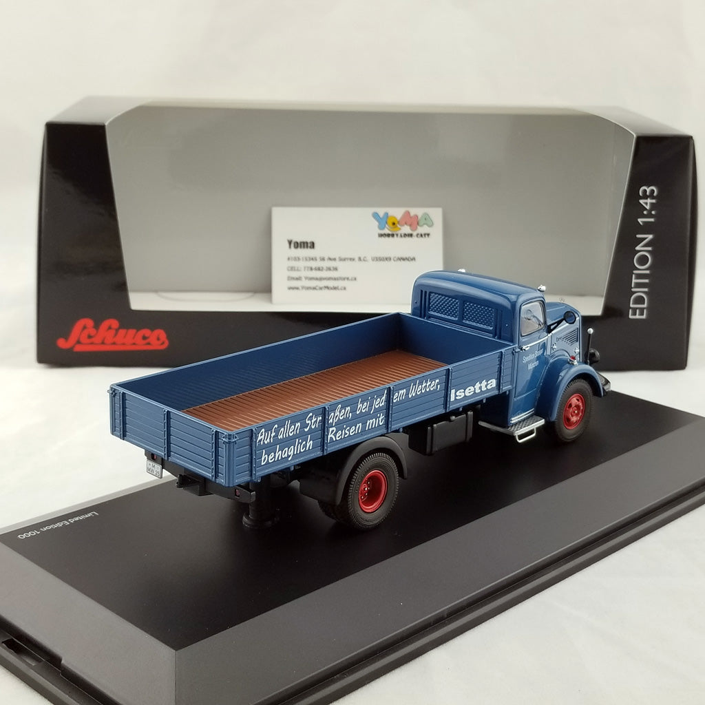 Schuco 1:43 Mercedes Benz L6600 pick up with 2x BMW Isetta Isetta Auslieferung 450304800