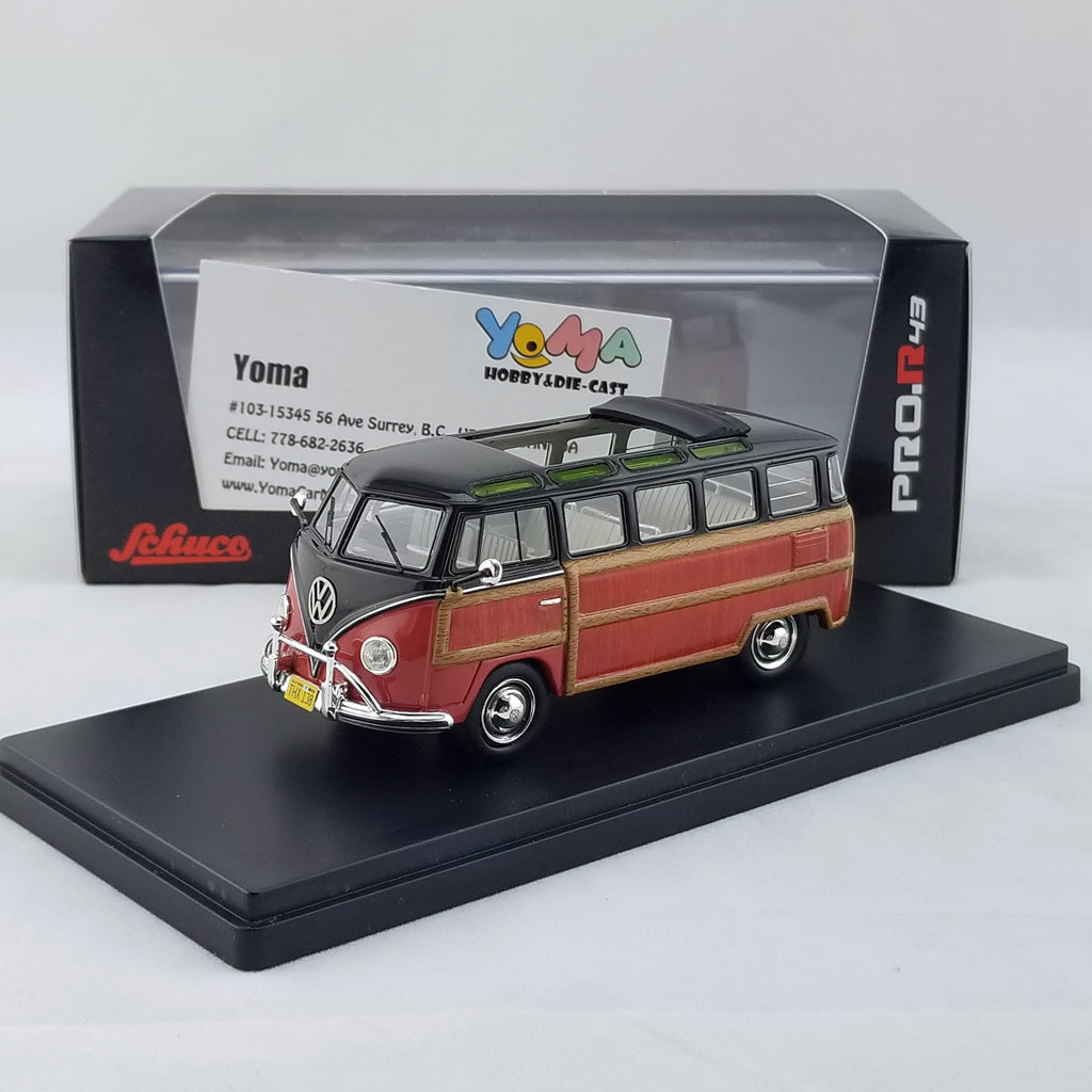 Schuco 1:43 Volkswagen VW T1 Transporter Samba Van Woody 450894300