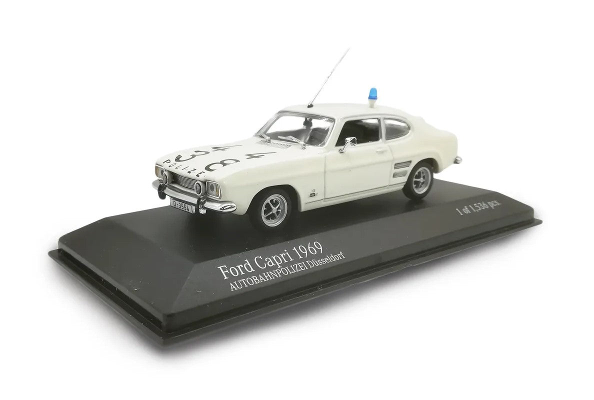 Minichamps 1:43 Ford Capri 1969 Autobahnpolizei Dusseldorf 430085590
