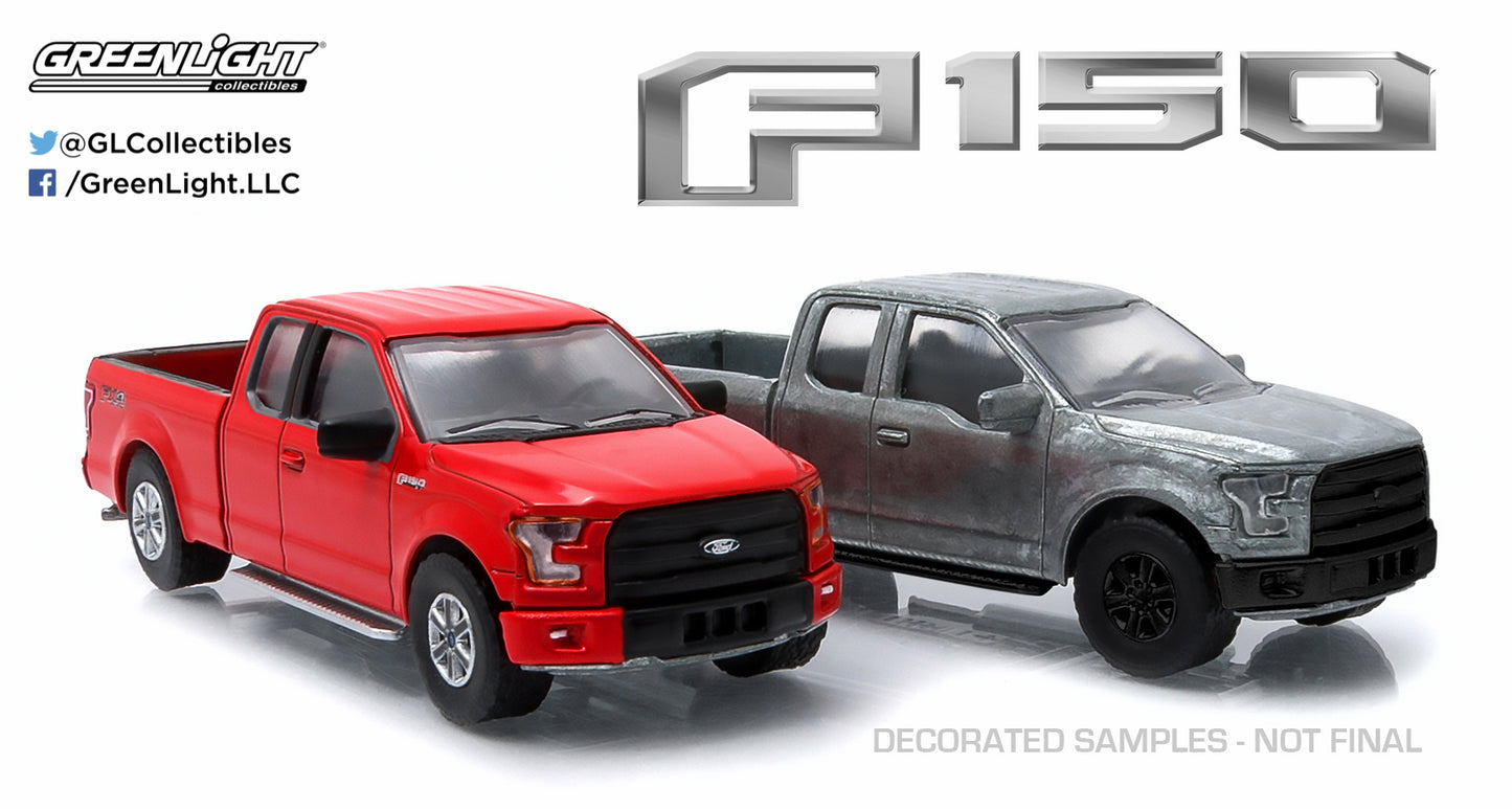 GreenLight 1:64 firstcut 2015+ Ford F-150 (Hobby Exclusive 2-Car Set) 29828