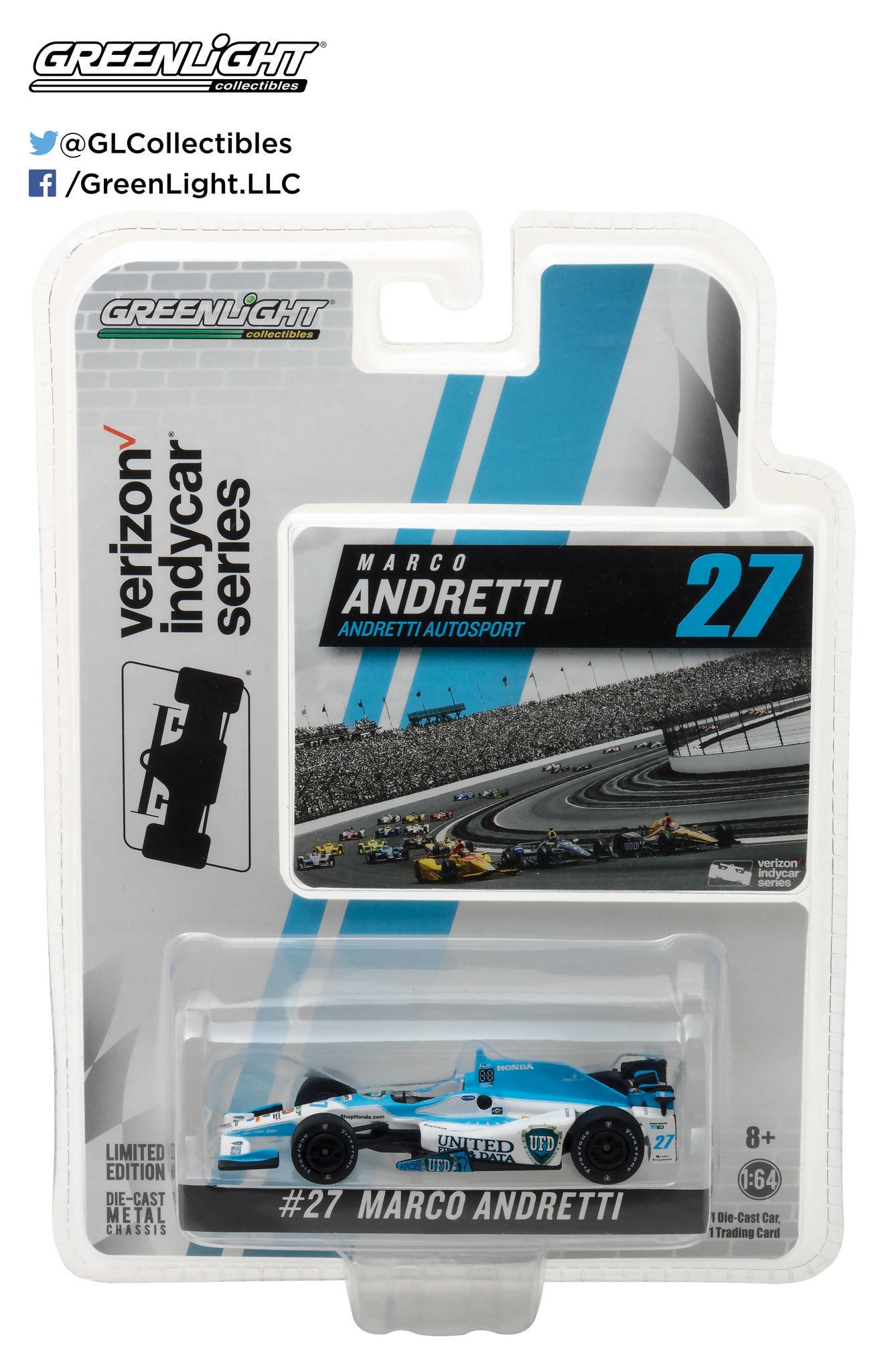 GreenLight 1:64 2017 #27 Marco Andretti / Andretti Autosport, United Fiber & Data IndyCar 10788