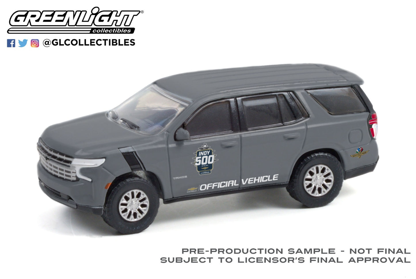 GreenLight 1:64 Anniversary Collection Series 13 - 2021 Chevrolet Tahoe - 2021 105th Running of the Indianapolis 500 Official Vehicle 28080-E