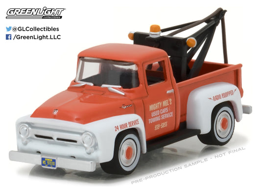 GreenLight 1:64 The Hobby Shop Series 1 - 1956 Ford F-100 with Drop-in Tow Hook 97010-A