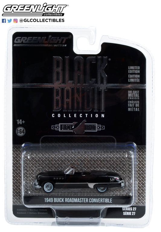 GreenLight 1:64 Black Bandit Series 27 - 1949 Buick Roadmaster Convertible 28110-A