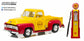 GreenLight 1:18 1953 Ford F-100 Truck Shell Oil & Gas Pump Yellow 12983