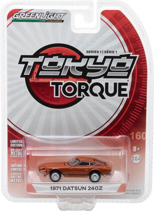 GreenLight 1/64 Tokyo Torque Series 1 - 1971 Datsun 240Z - 918 Orange 29880-B