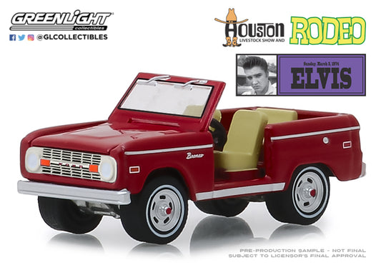 GreenLight 1/64 Elvis Presley (1935-77) - Ford Bronco - 1974 Houston Livestock Show and Rodeo, Houston Astrodome 29984