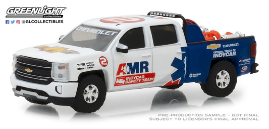 GreenLight 1/64 2018 Chevrolet Silverado - AMR IndyCar Safety Team with Safety Equipment in Truck Bed 29991