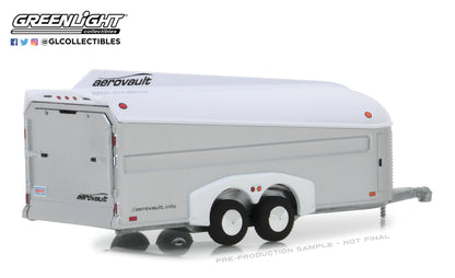 GreenLight 1:64 Aerovault MKII Trailer - White and Silver 30008