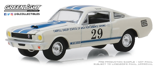 GreenLight 1:64 1965 Shelby GT350 #29 Carroll Shelby School of High Performance Driving 30064