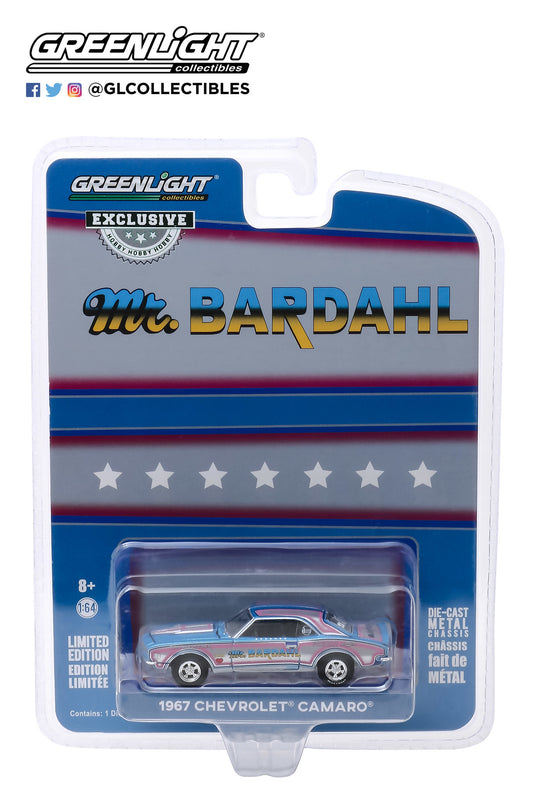 GreenLight 1:64 Bardahl - 1967 Chevrolet Camaro - Bill Hielscher s Mr. Bardahl 1967 Camaro (Hobby Exclusive) 30095