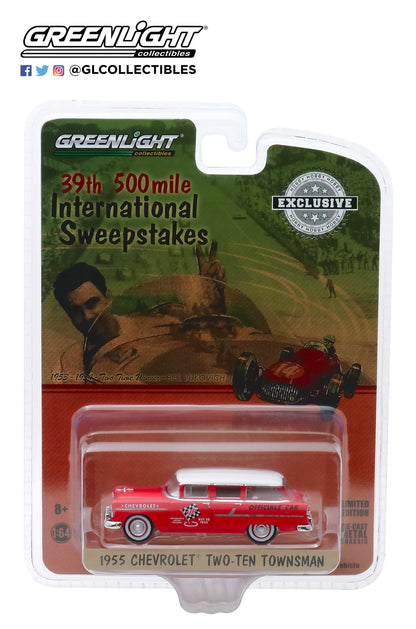 GreenLight 1:64 1955 Chevrolet Two-Ten Townsman Officials Car - 39th International 500 Mile Sweepstakes 30104