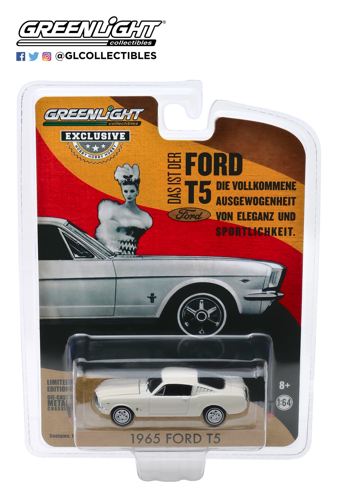 GreenLight 1:64 1965 Ford T5 - White 30120