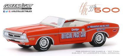 GreenLight 1:64 1971 Dodge Challenger Convertible 55th Indianapolis 500 Mile Race Dodge Official Pace Car 30144