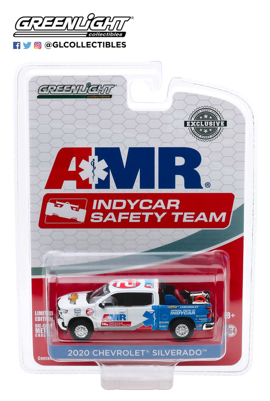 GreenLight 1:64 2020 Chevrolet Silverado - 2020 NTT IndyCar Series AMR Safety Team with Safety Equipment in Truck Bed 30179