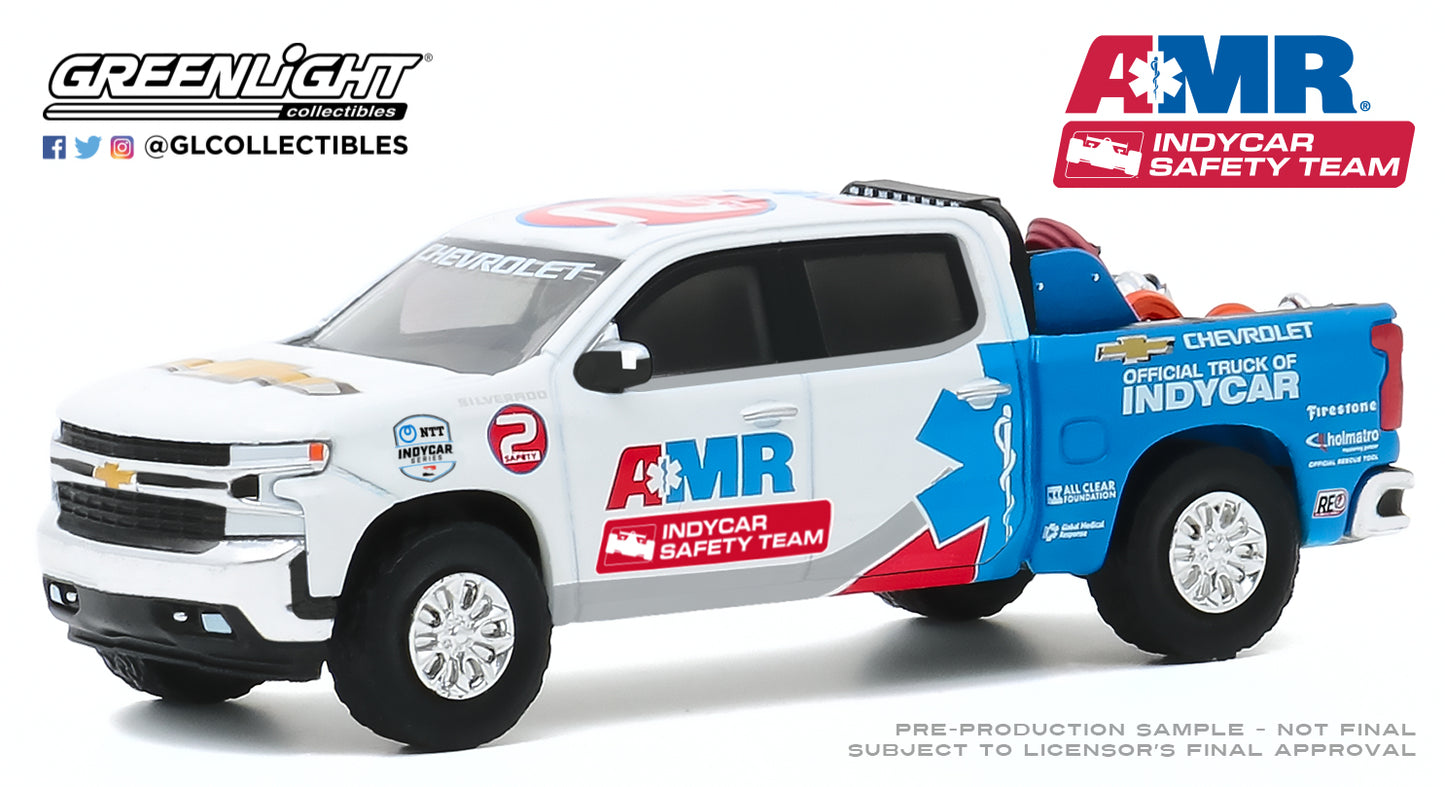 GreenLight 1:64 2020 Chevrolet Silverado - 2020 NTT IndyCar Series AMR Safety Team with Safety Equipment in Truck Bed 30179