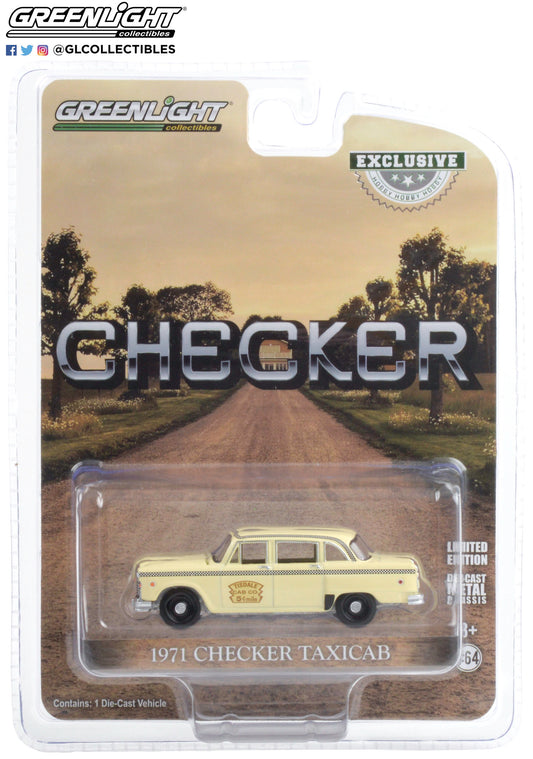 GreenLight 1:64 1971 Checker Taxicab - Tisdale Cab Co. 30182